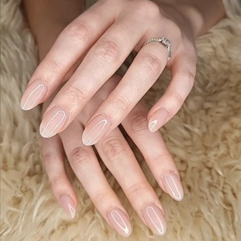 Nail Polish Base Coat Semi-permanent UV Varnish Manicure Nude Rubber Base Gel Polish 7 Colors
