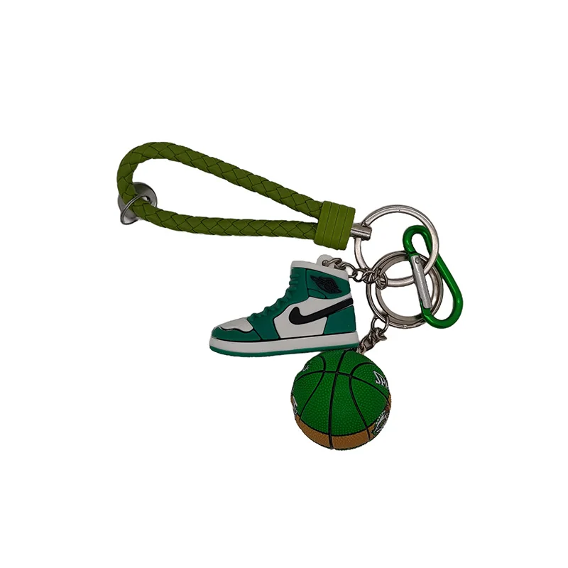 Creative Nshoe Car Keychain Male Cartoon Mini Basketball Shoe Model Personality Cool Backpack Pendant