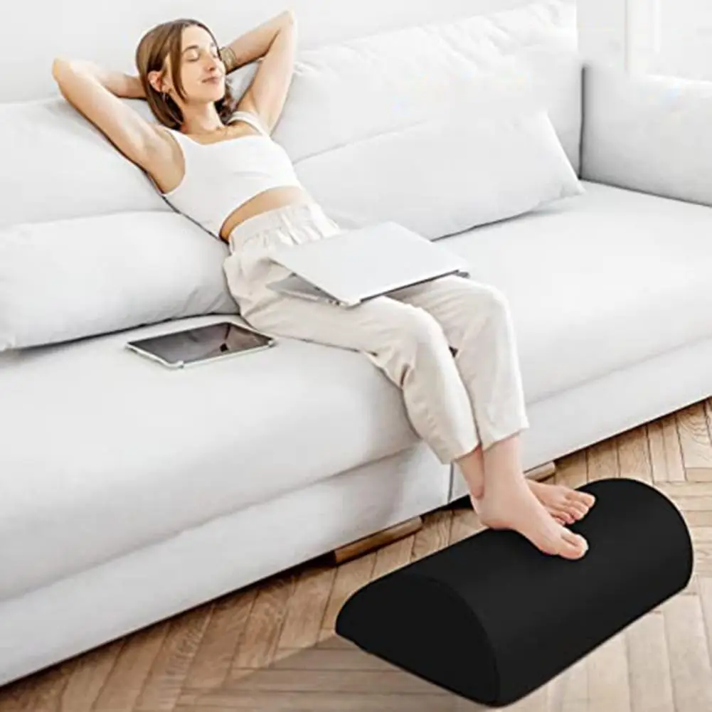 Foot Rest Comfortable Anti-slip Ergonomic Feet Pillow Relaxing Cushion  Semicircle Relieve Fatigue Computer Office Accessories - AliExpress