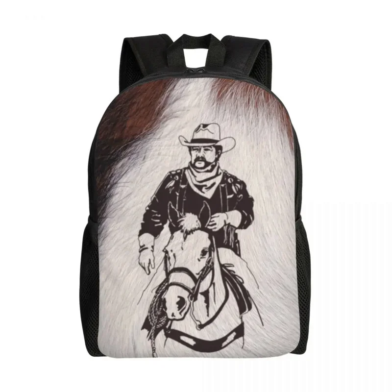 

Cowboy Horse Cowhide Cow Backpacks for Men Women School College Student Bookbag Fits 15 Inch Laptop Bags