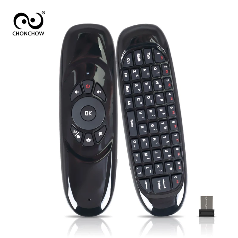 Беспроводной гироскоп C120 2 4G Mini Air Fly Mouse универсальный пульт дистанционного