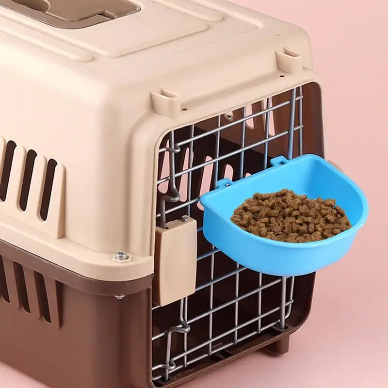 Dog Crate Bowl Food Feeder For Pet Cat Feeding With Hook Basic Dog Bowls For Small Medium Large Dogs Cats Puppy Bun