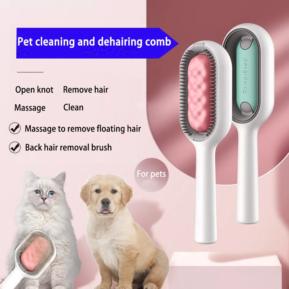 

Cat Dog Cleaning Floating Hair Removal Comb with Disposable Wipes Pet Grooming Accessories for Cats Gotas mascotas Dogs Brush
