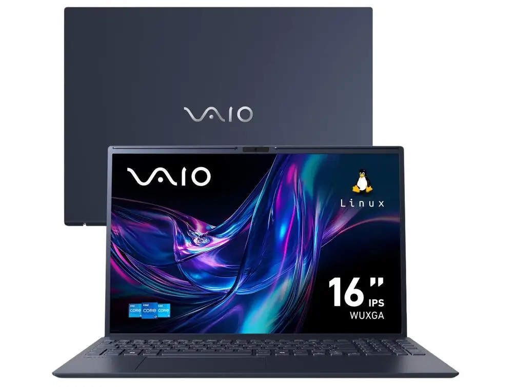 Notebook VAIO FE 16 Intel Core i5-1334U Linux 32GB RAM 512GB SSD Tela 16" IPS WUXGA Antirreflexo Cinza Grafite VJFE62F11X-B0111H