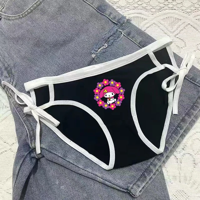 Cute Sexy Underwear Women Panties Hello Kitty Kuromi Melody Cotton