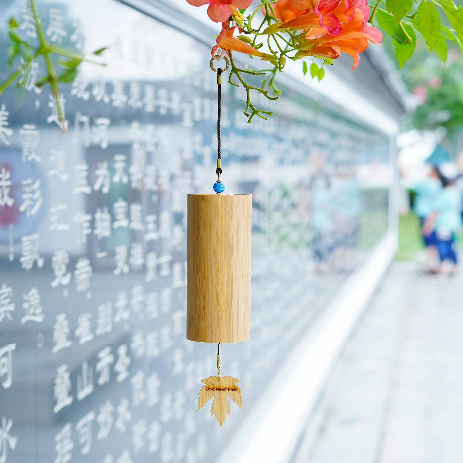 Bamboo Wind Chimes Windbell Windchime Chimes Craft Outdoor Garden Patio 8 Rods Notes Zen Meditation C F D G Chord