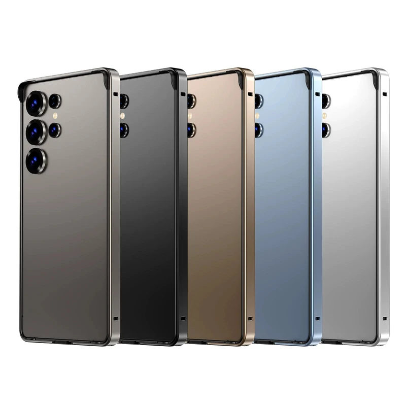 Premium Aluminum Alloy Frame Bumper Case with Soft Inner Lining and Hard Exterior