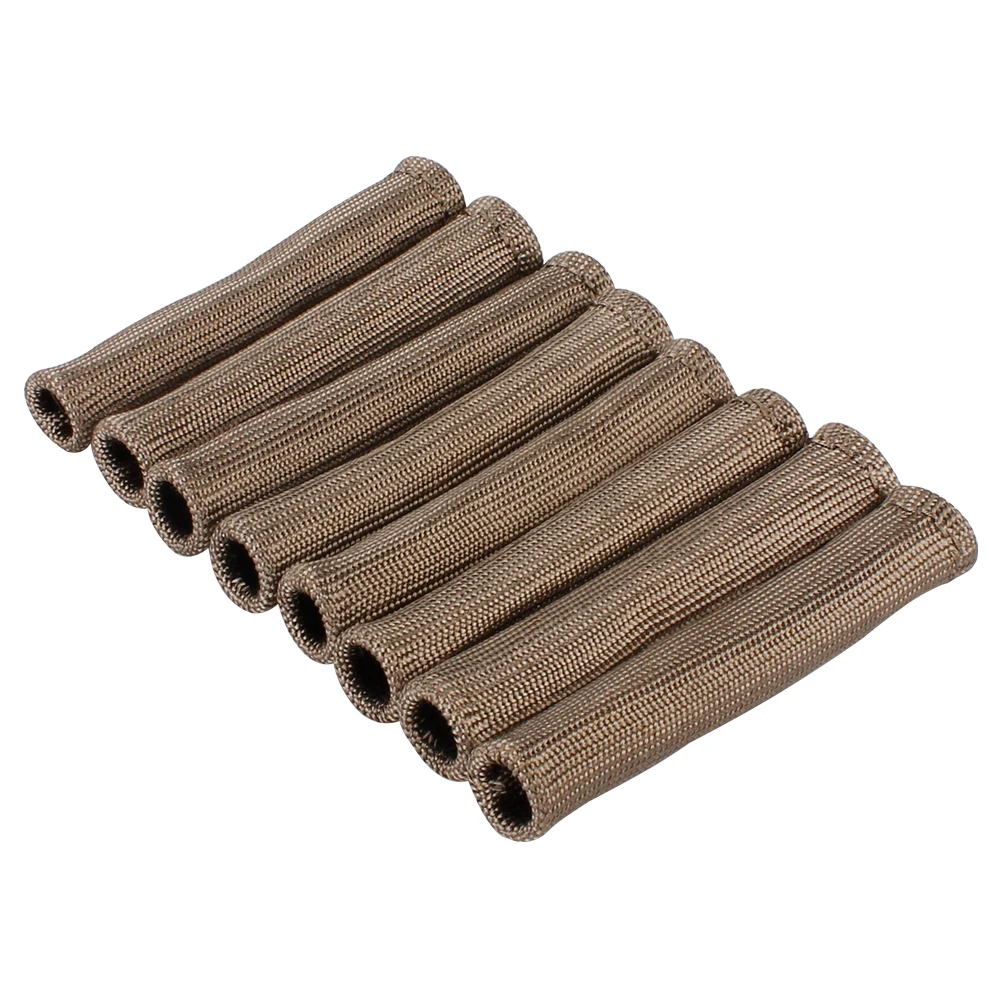 RASTP-8pcs/Set 1200°F Basalt Fiber Spark Plug Wire Boots Protector Sleeve Heat Shield Cover Engine Thermal Cover BTD027