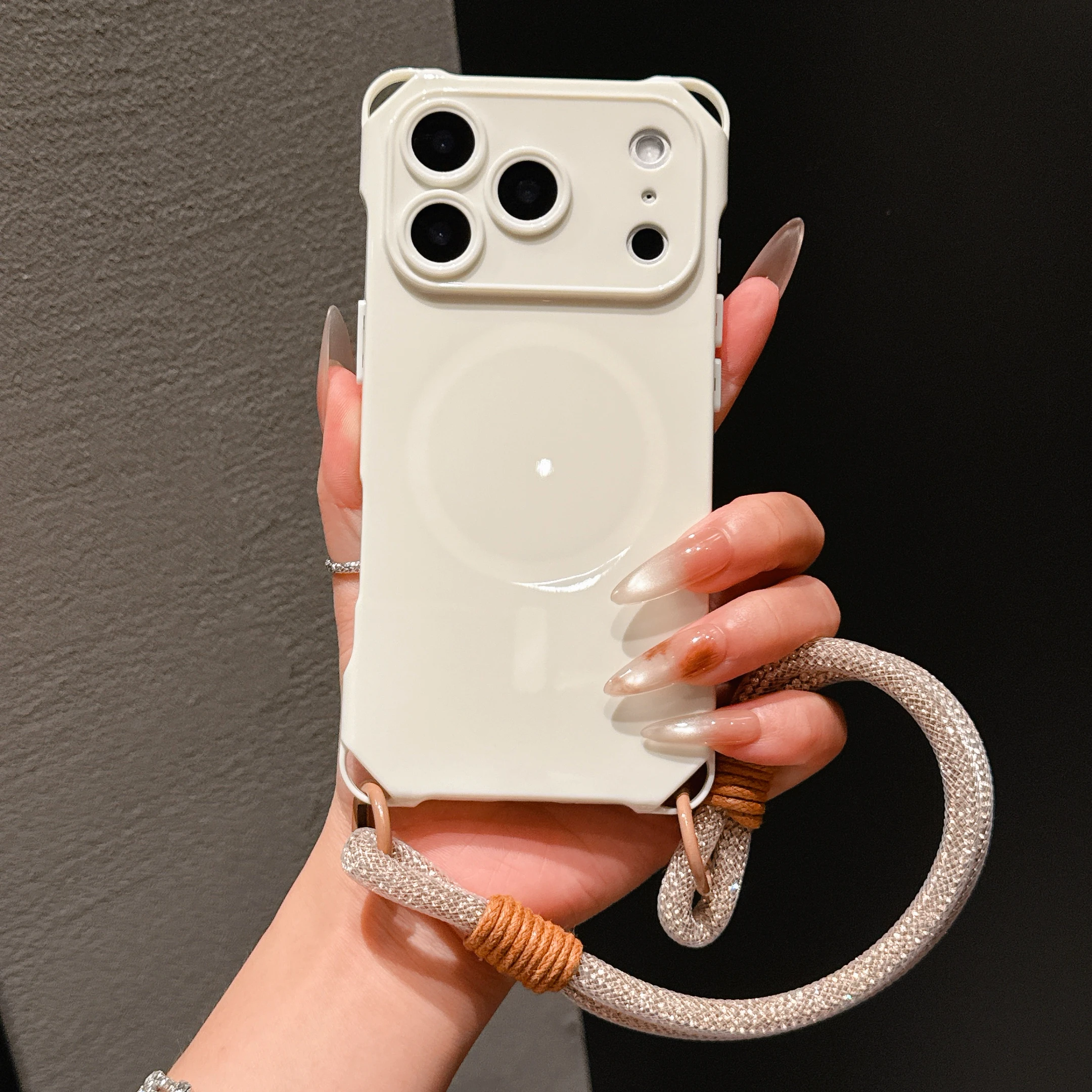 Premium Hanging Strap Phone Case - Anti-Drop, Magnetic Attachment, Superior Protection