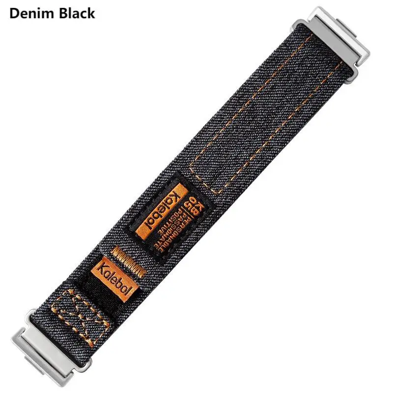 Denim Velcro Nylon Strap - Adjustable Replaceable Bracelet