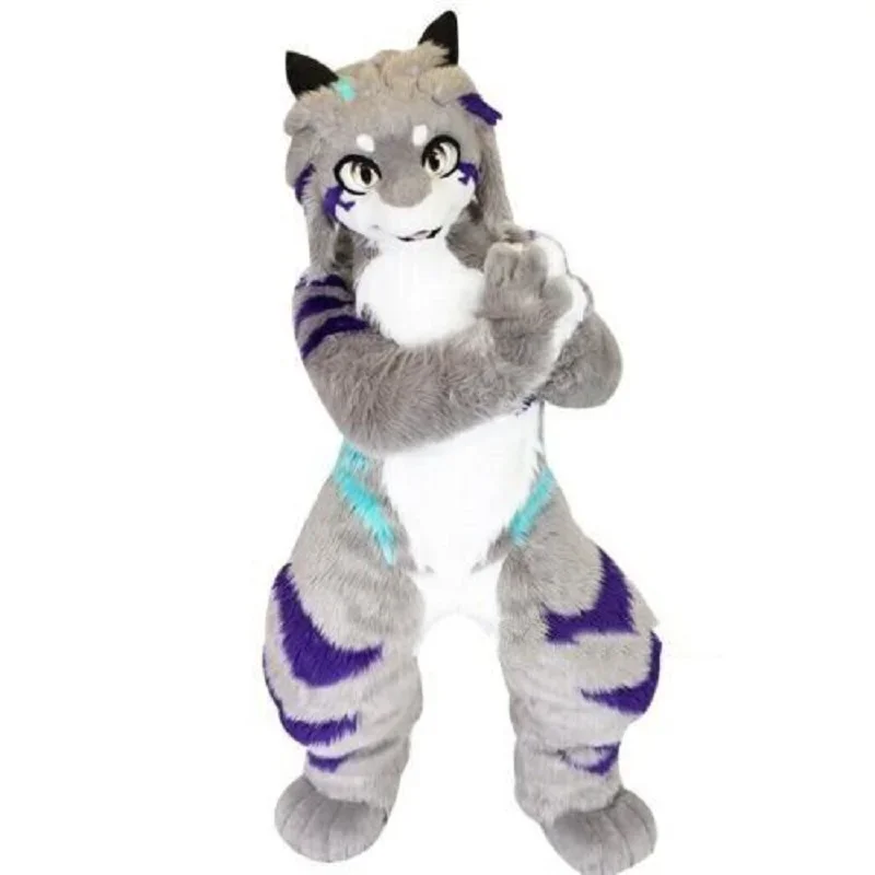 

Высококачественный длинный меховой Кот талисман, лиса как взрослая собака головной убор