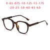 0 -0.5 -0.75 To -6.0 Leopard Frame Anti Blue Rays Oval Nearsighted Glasses For Women Men TR90 Student Prescription Spectacles