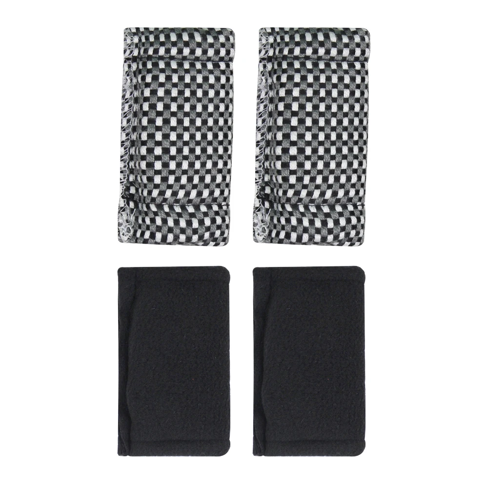 

Scotted Edward 4pcs premium billiard cue wiping cloth - grey and black coarse check and black - durable and absorbent - an essen