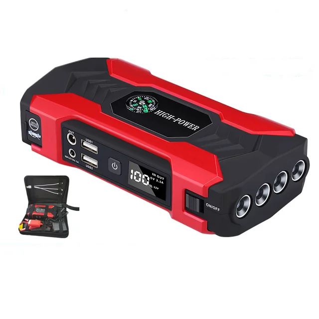 Power Bank Jump Starter Car Assecories Powerbank Arrancador De Bateria  Portatil Auto Battery Charger Booster Para Carro - AliExpress