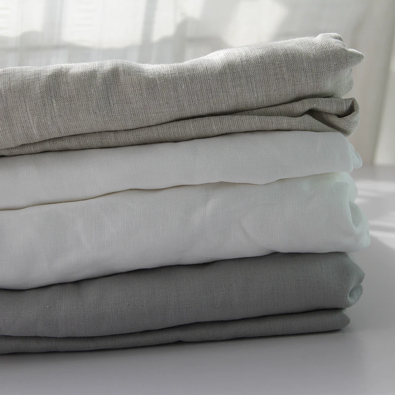 100% Linen Fitted Sheet with Elastic Band, Non Slip Adjustable Mattress Cover for Single Double King Queen Bed,140/160/200cm 4