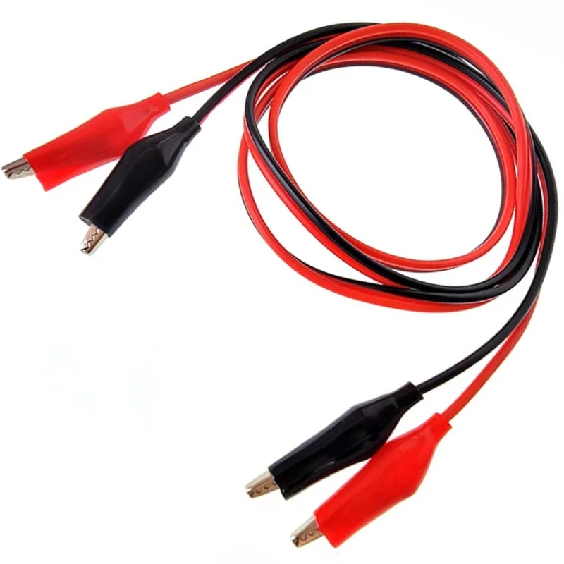 Alligator Cilp To Alligator Cilp Test Cable Lead Jumper Wire Crocodile Clip DIY Power Supply Double Headed Crocodile Clip Thread