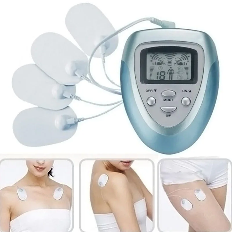 Electronic Pulse Massager Tens Ems Machine massager electrical nerve muscle  stimulator Acupuncture Fat Burner Pain Relief - AliExpress
