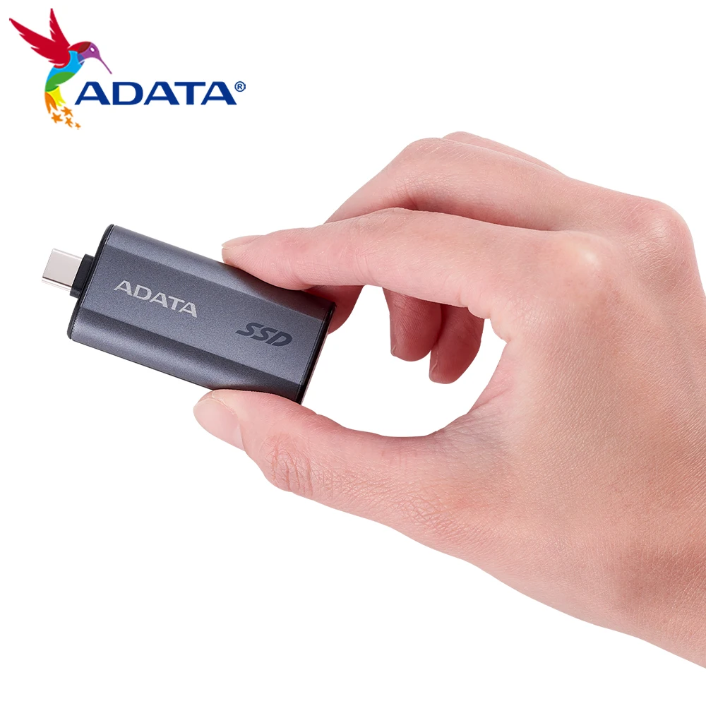ADATA SC750 외장 SSD USB 3.2 500GB 1000GB Gen2 1050MB/s 휴대용 솔리드 스테이트 드라이브 내장형 접이식 USB-C 드라이브