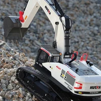 Huina 1594 1/14 2.4GHz RC simulation alloy excavator replica lighting and sound effects remote control car adult boy toy gift 2