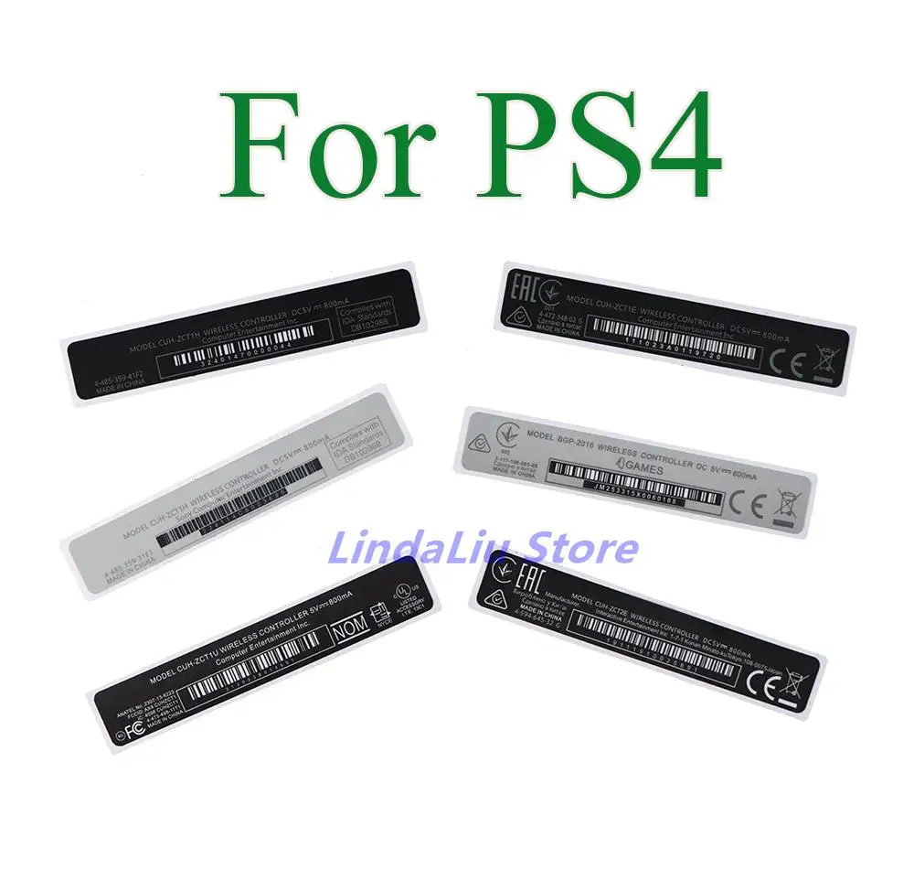 300Pcs Custodia Shell Slim Black Back Lable Sticker Per Ps4 Parti Di Riparazione Per Ps4 Controller Label Back Paster Lable