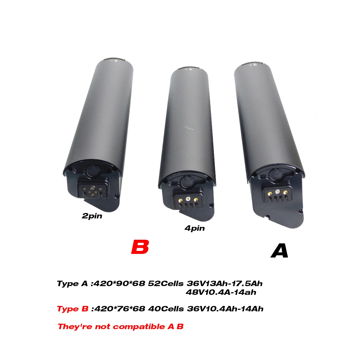 36V 10.4Ah 12.8Ah 13Ah 14Ah 17.5Ah Integrated Battery for Ezego Argento 27.5 smartEC Trek-28D Macwheel 550 Akku