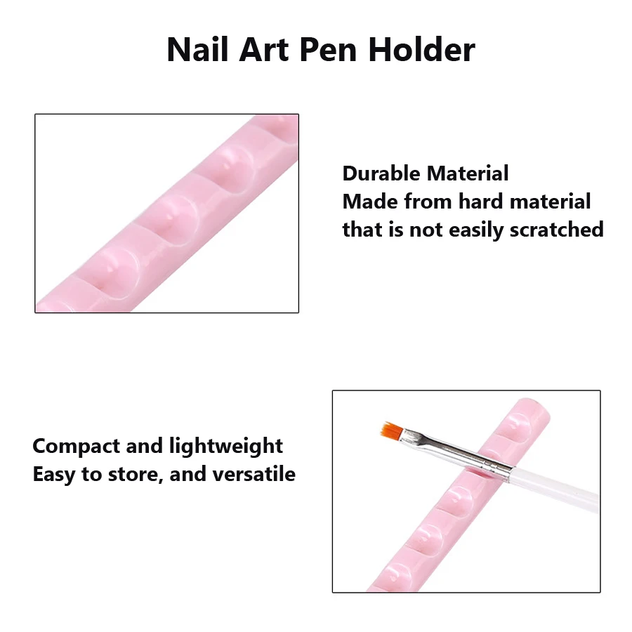 Nagelkunst-Stifthalter mit 5 Fächern – stilvolles Design, einfacher Aufbewahrungsständer für Nagelbürsten-Organizer – Detail 3