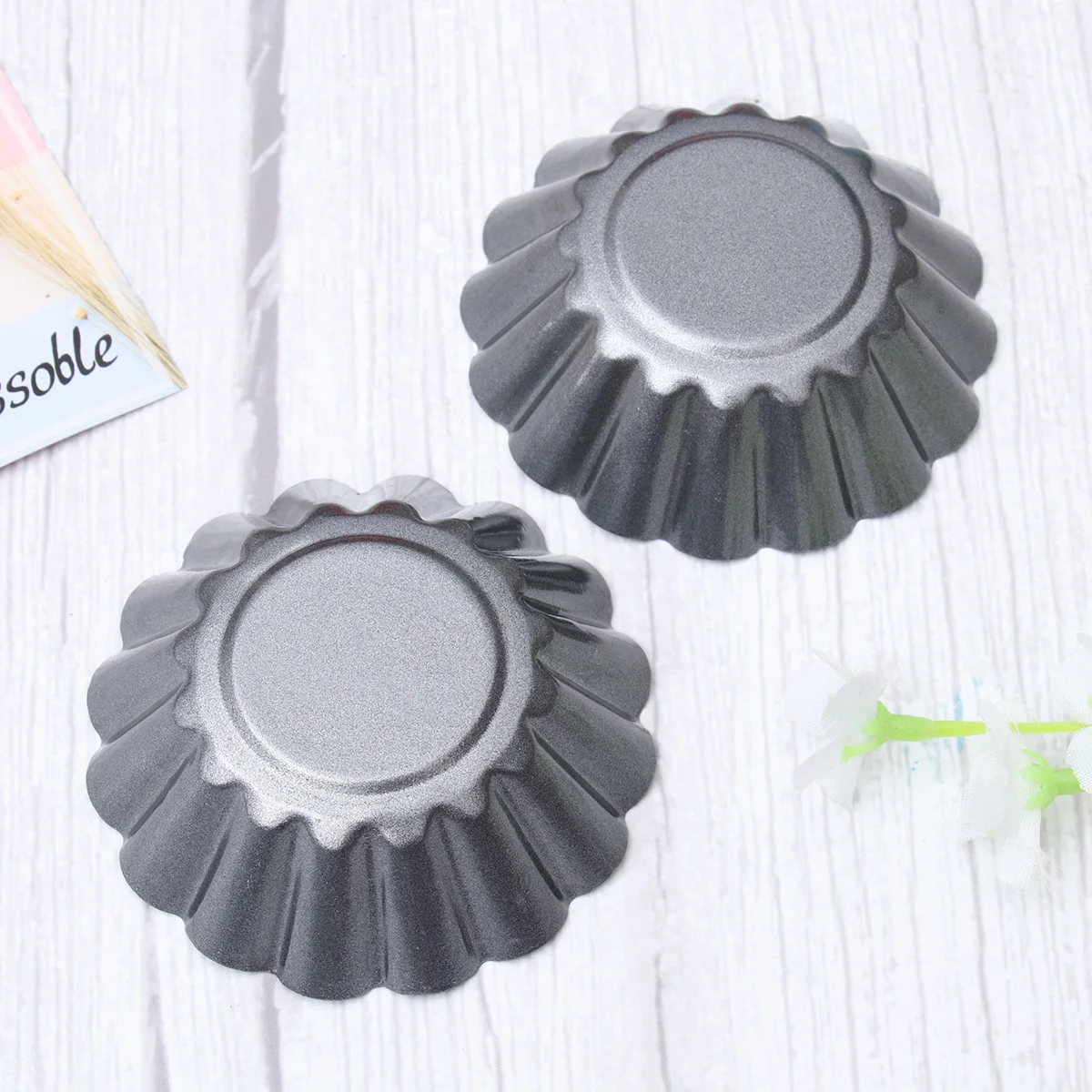 

Carbon Steel Egg Tart Molds Nonstick Flower Shape Cupcake Muffin Pudding Mould Tartlets Pans Kitchen Baking Pastry Tools