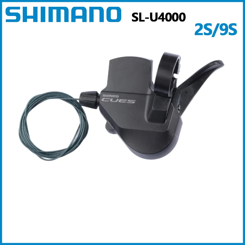 Levier De Vitesse Shimano CUES SL-U4000-9R – 9 Vitesses Droit, Rapidfire Plus, Noir, Neuf