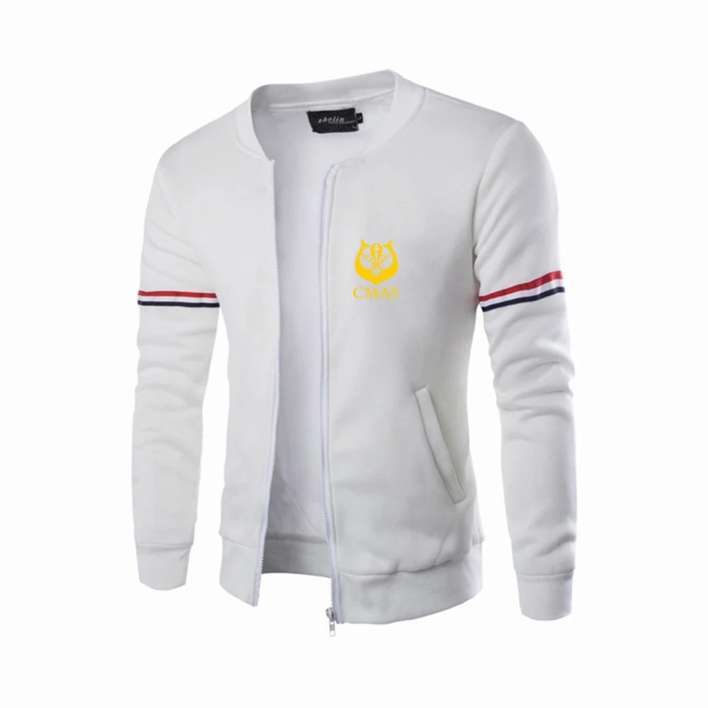 New diving CMAS 2023 men's casual round neck pilot jacket fashion jacket top
