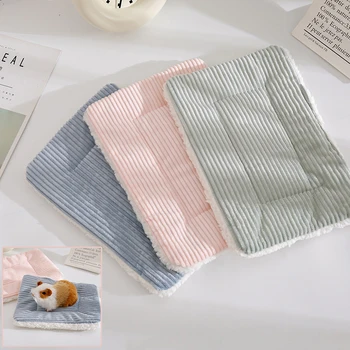 Casa da letto per criceti Inverno caldo scoiattolo riccio coniglio cincillà tappetino da letto casa nido accessori per criceti