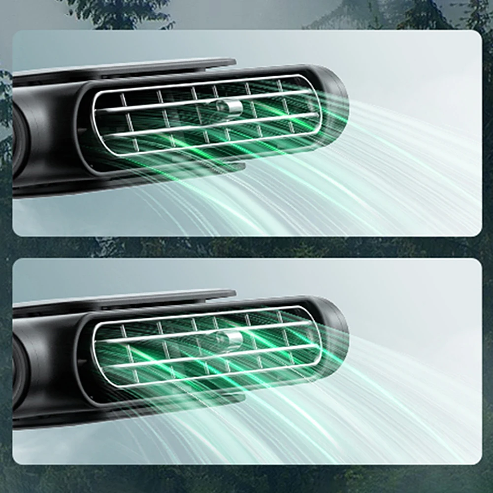 Car Headrest Cooling Air Fan 3 Speeds Adjustable Air Cooling Fan USB Powered Car Seat Cooling Fan for Front Rear Seat Passenger