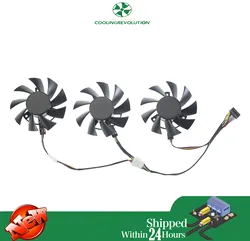3PCS PLA08015S12HH T128015BU DC12V 0.50AMP 7PIN Graphics Fan for ASUS TUF3 RX5700XT O8G GAMING OC TUF3 GTX1660 O6G GAMING OC