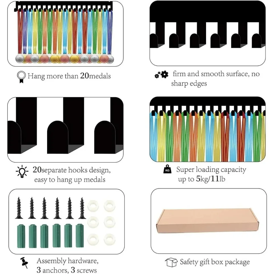 Ice Hockey - Porte-Médaille Mural - Sport Medal Hanger