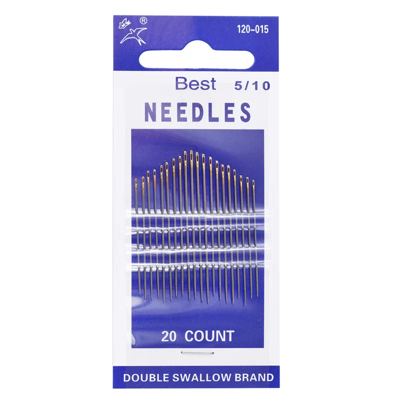 2/5Pack Stainless Steel Self Threading Needles Hand Sewing Needles Easy Threading  Needles For DIY Embroidery