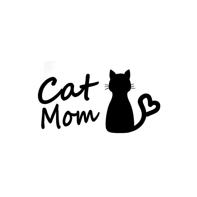 

Y249# Car Sticker Cat Mom Waterproof Vinyl Decal Car Accessories Pegatinas Para Coche DIY Car Styling