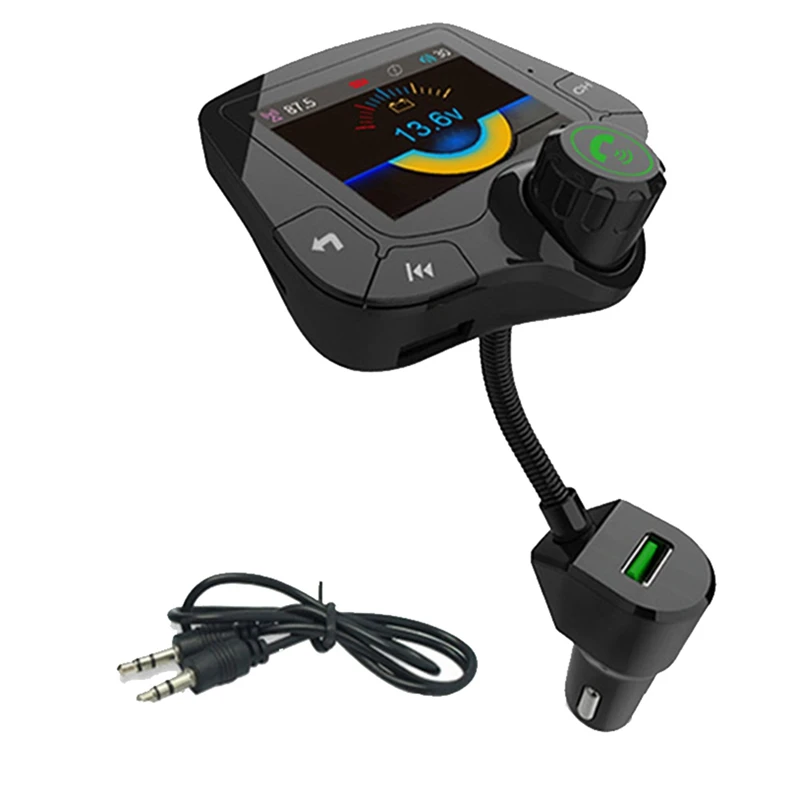 

1 Piece Car Bluetooth Audio Receiver Car MP3 Player Universal Car Supplies Audio Receiver Black
