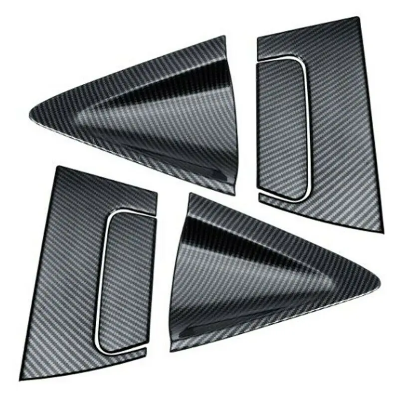 Car Door Lock Cover For Honda HR-V HRV Vezel 2014-Carbon Fiber Chrome ABS Car Door Bowl Handles Cover Trim Protector Sticker Accessories Auto