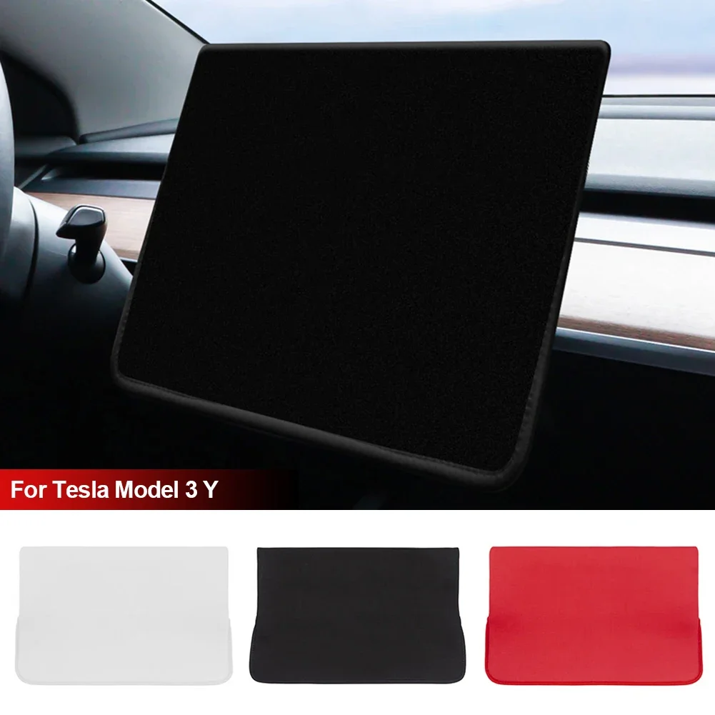 Tesla Model 3 Y 센터 콘솔 네비게이션 디스플레이 먼지 케이스 내부 액세서리 용 자외선 방지 차양 스크린 보호 커버