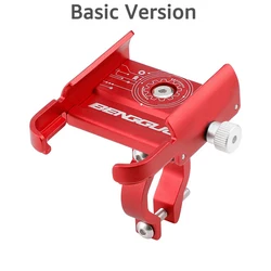 Universal 360° Rotating Bike and Motorcycle Phone Mount Stand (Red)