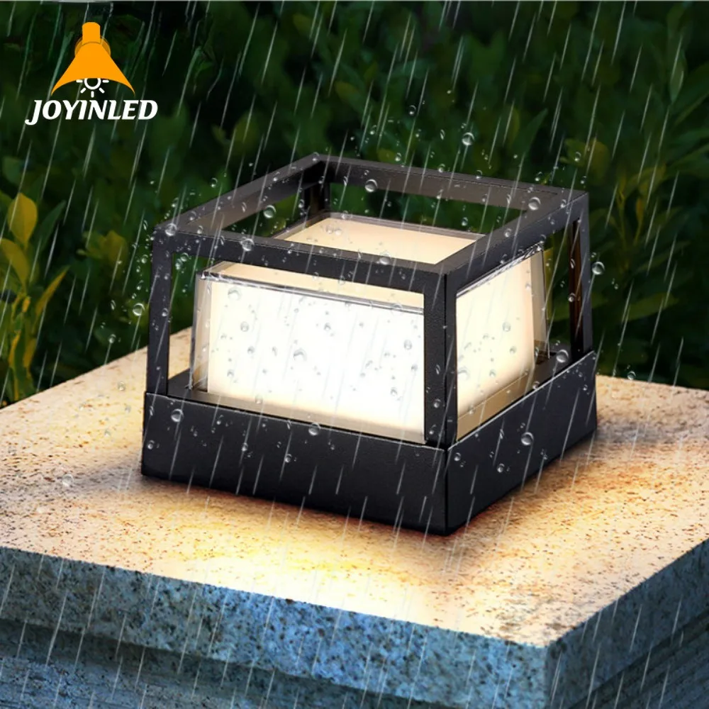 

Waterproof Square Bollard Light Wall Lamp Lawn Lamp Patio Garden Park Villa Landscape Light Led Stairway Aisle Acrylic