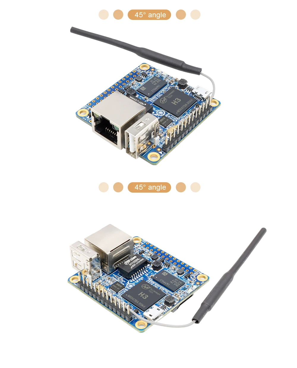 Orange Pi Zero LTS 512MB H3 Quad-Core,Open-Source Single Board Computer, Run And