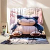 Pokemon Snorlax Flannel Fluffy Fleece Blanket for Home Bedroom Bed Sofa Office Children's Cover Adult Soft Blanket Kid Cute Gift 5