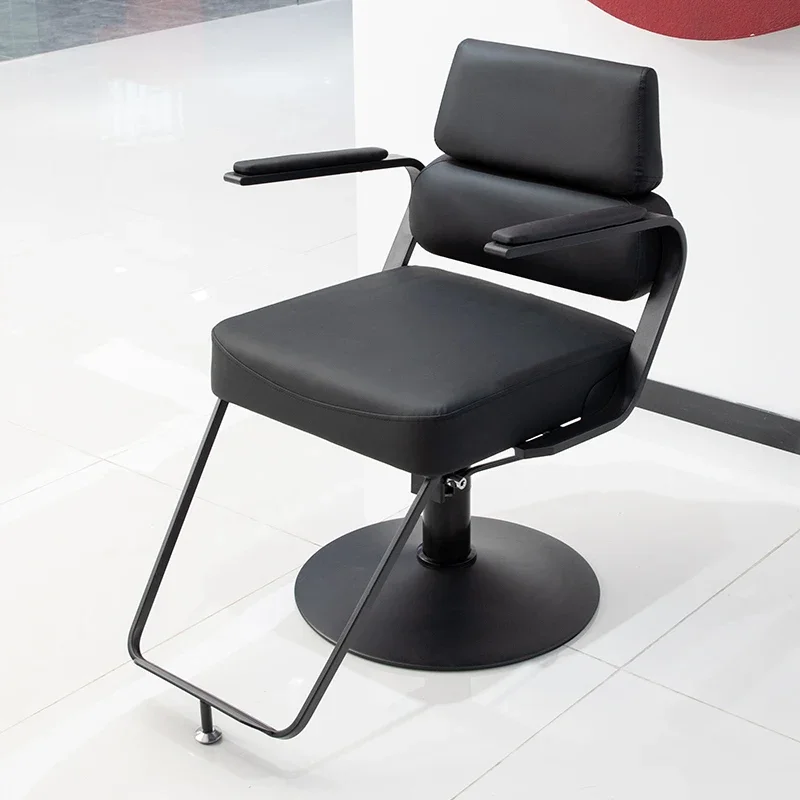 

Hair Salon Simple Vintage Barber Chair Professional Lift Swivel Shave Barber Chair Perm Silla De Barbería Salon Furniture GM212
