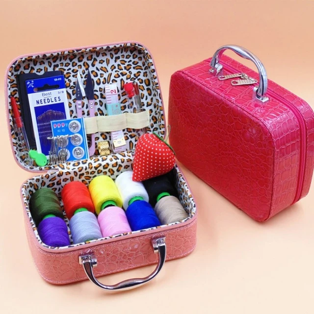 Kit de couture avec boîte, fournitures de couture pour les voyages