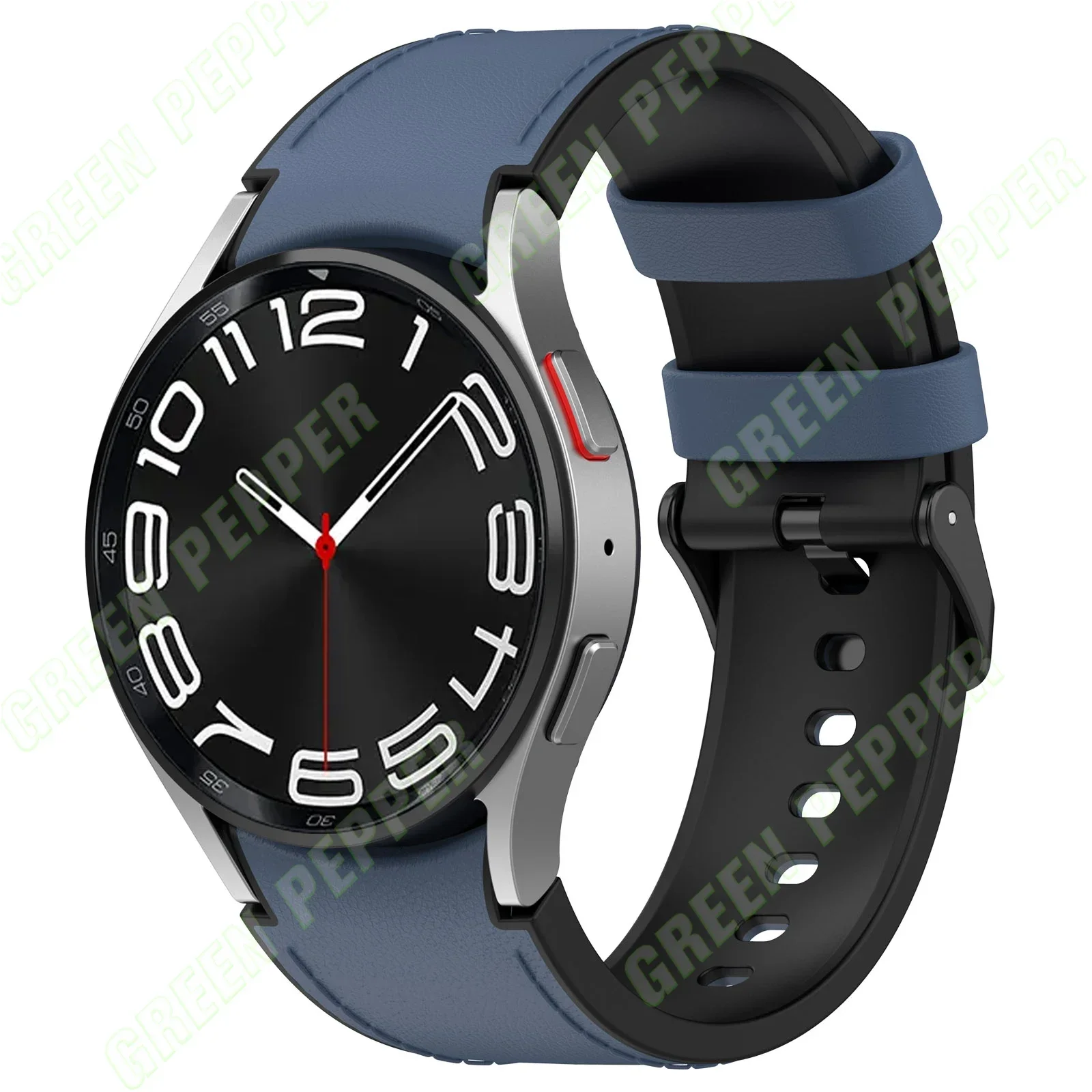ตัวเลือกสินค้า สายนาฬิกาหนังแท้ Samsung Galaxy Watch 5 Pro 45มม. ยืดหยุ่น ทนทาน