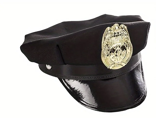 Transform Your Look with this Police Costume Accessory Set Featuring Hat, Beard and Aviator Sunglasses by PESENAR