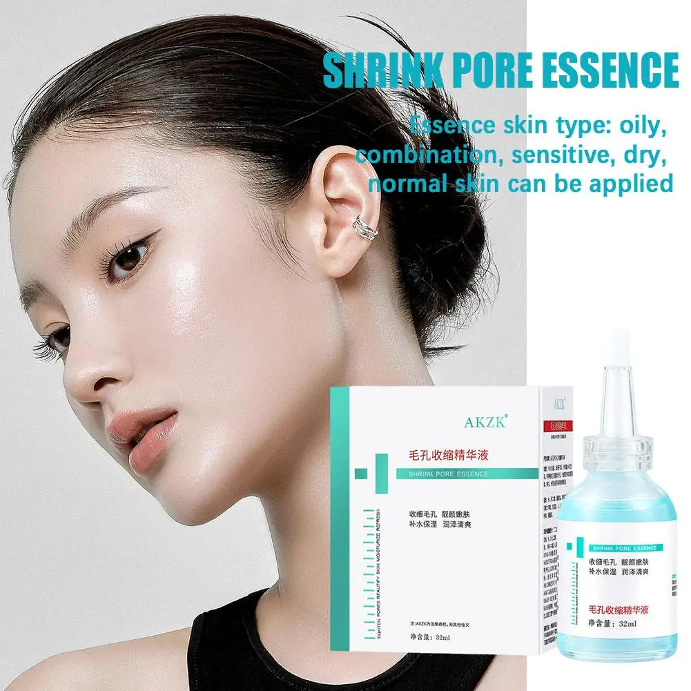

32ml Pore Astringent Face Serum Moisturizing Anti-wrinkle Blackheads Pores Korean Remove Cosmetics Skin Essence Tighten Car C7e9