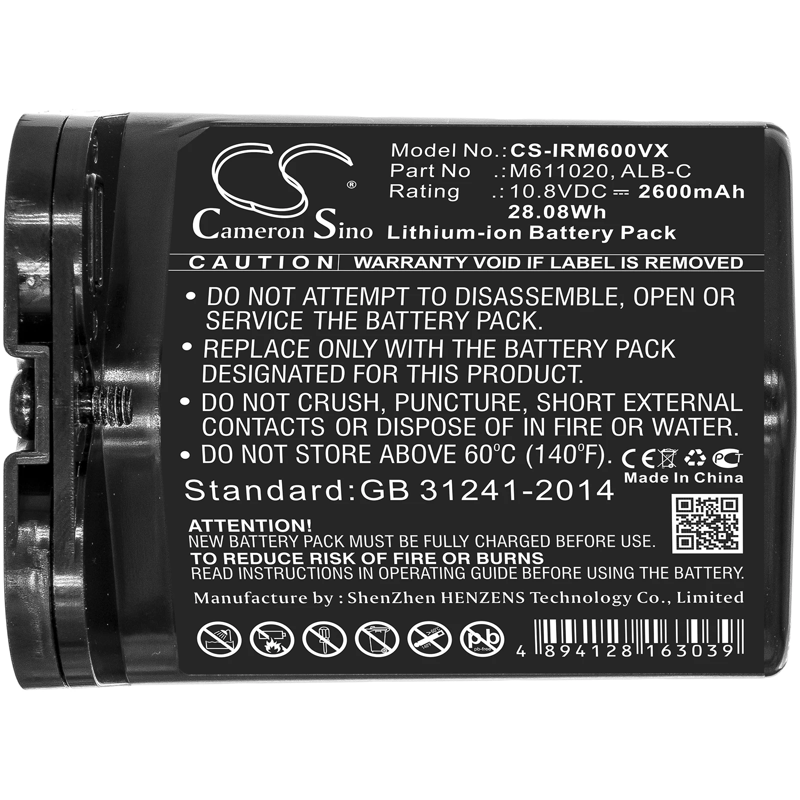 

Cameron Sino 2000mAh battery for iRobot Braava Jet M6,