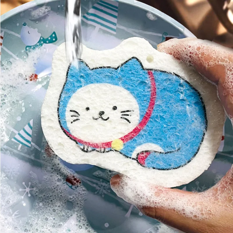 

Кухонная губка для мытья посуды, чистящие губки, чистящий коврик, сжатые разноцветные тряпки для посуды, инструменты для чистки