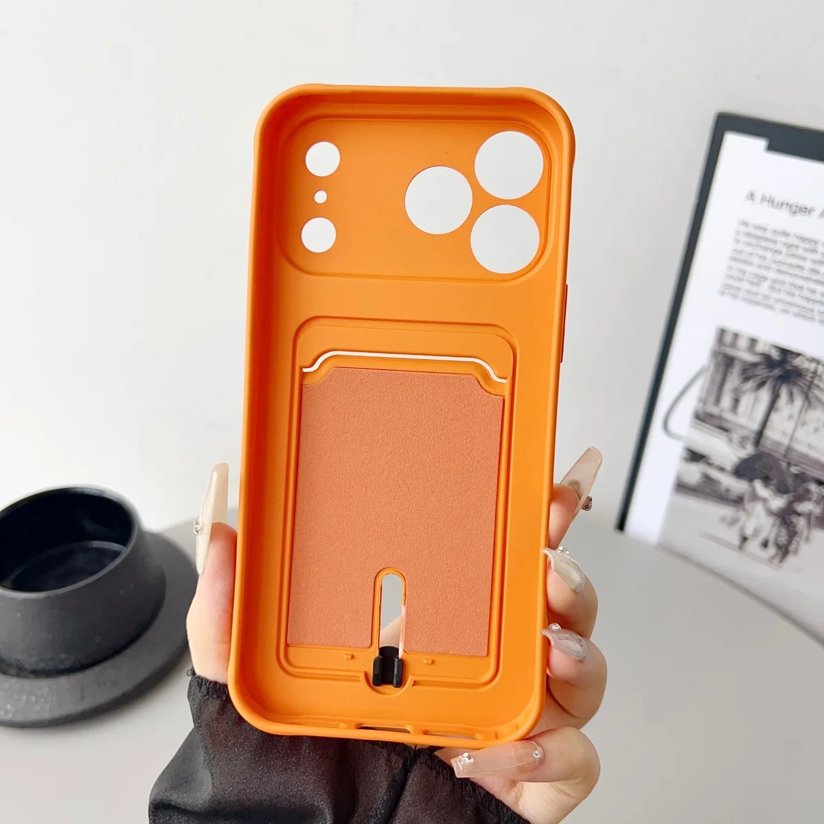 Slim Shockproof Silicone Wallet Phone Case with Card Holder